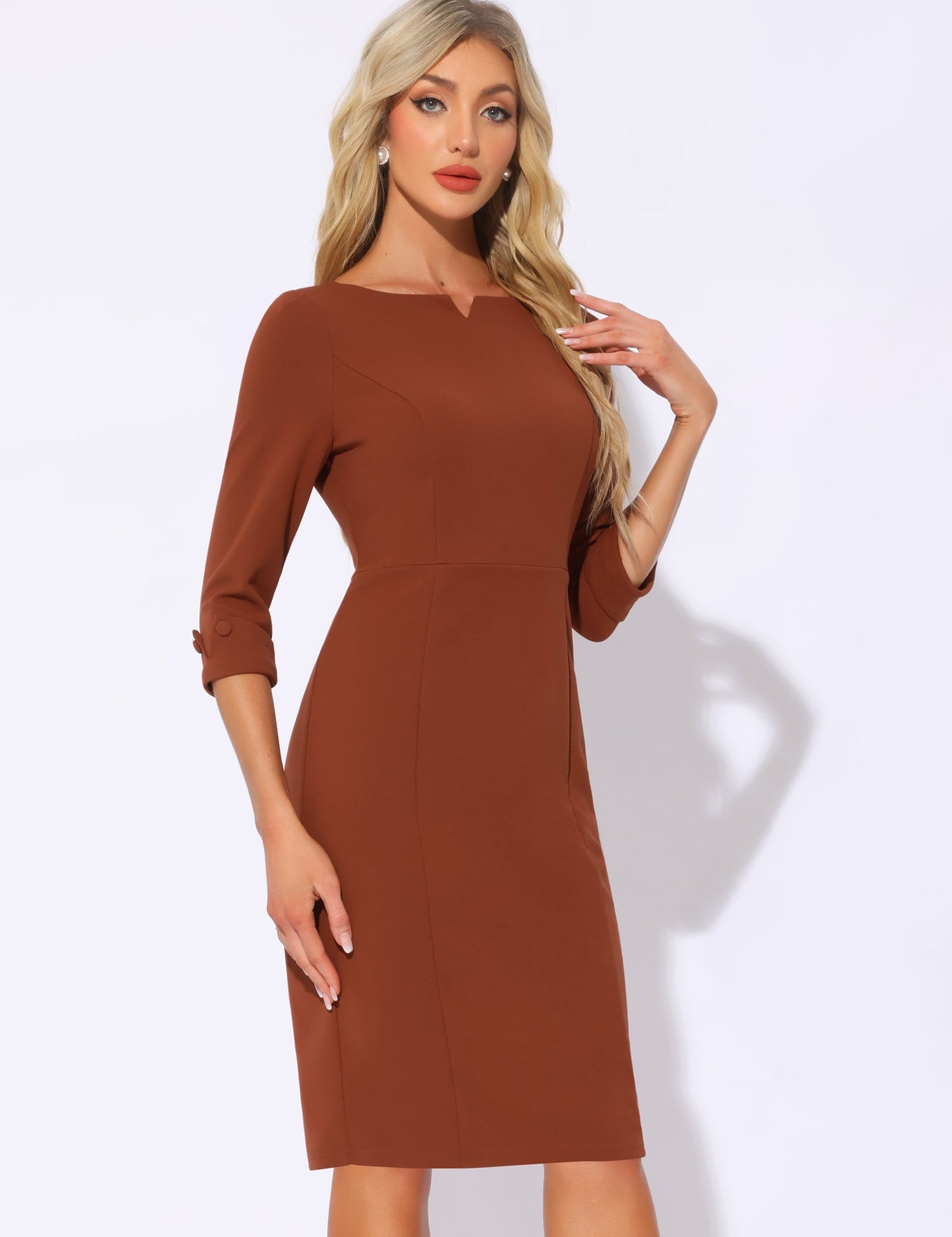 Wrapvera - Women’s Wrap Midi Dress