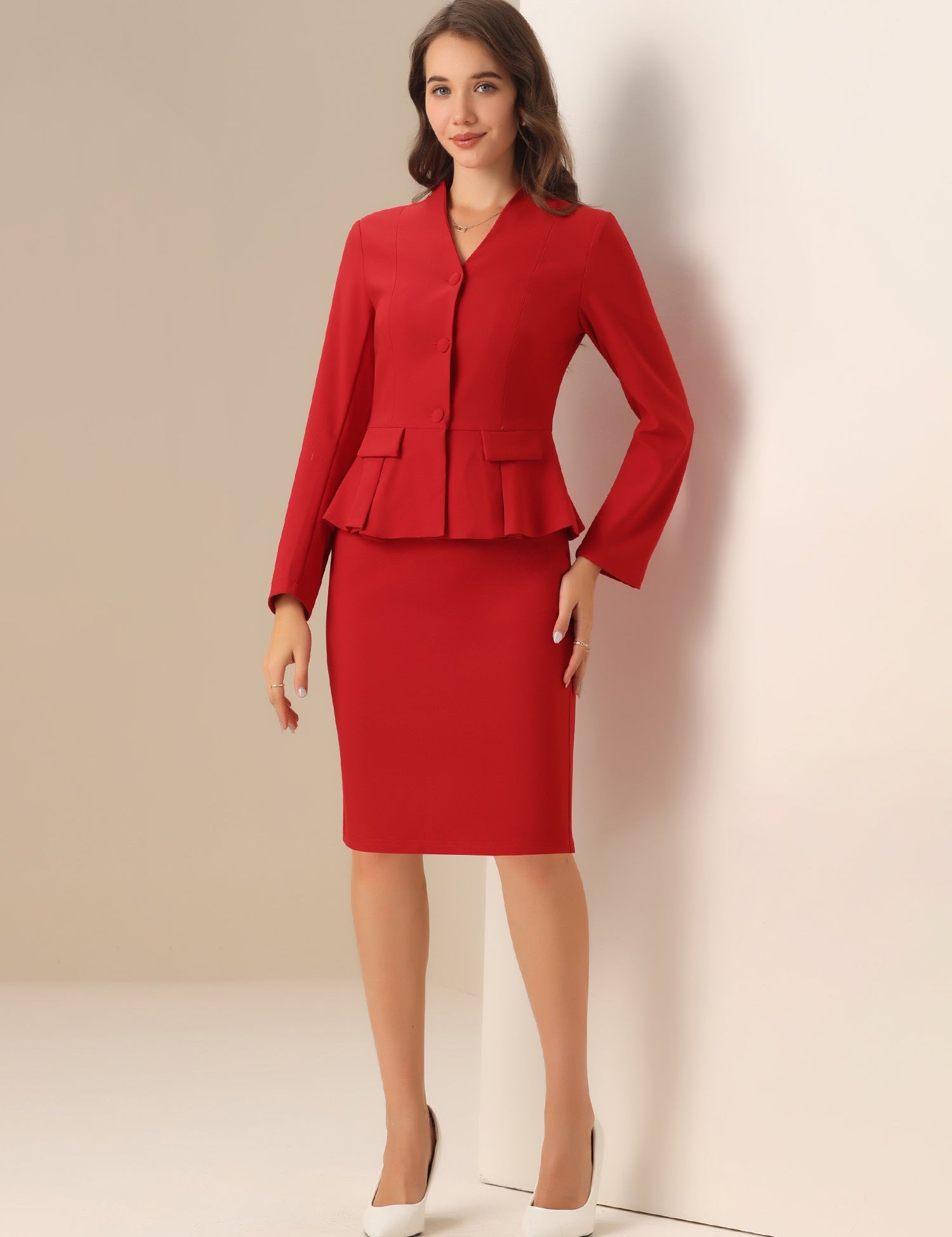 Peplira - Women’s Peplum Work Blouse