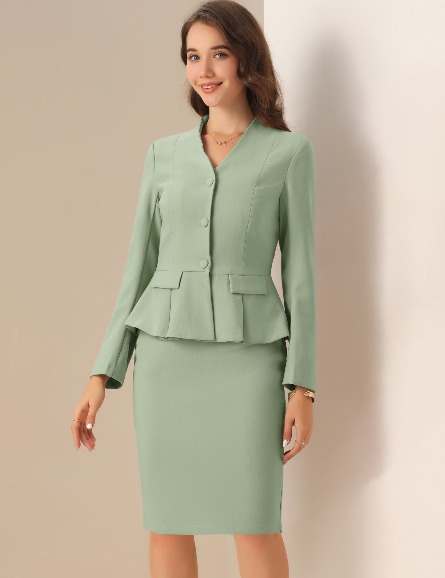 Peplira - Women’s Peplum Work Blouse