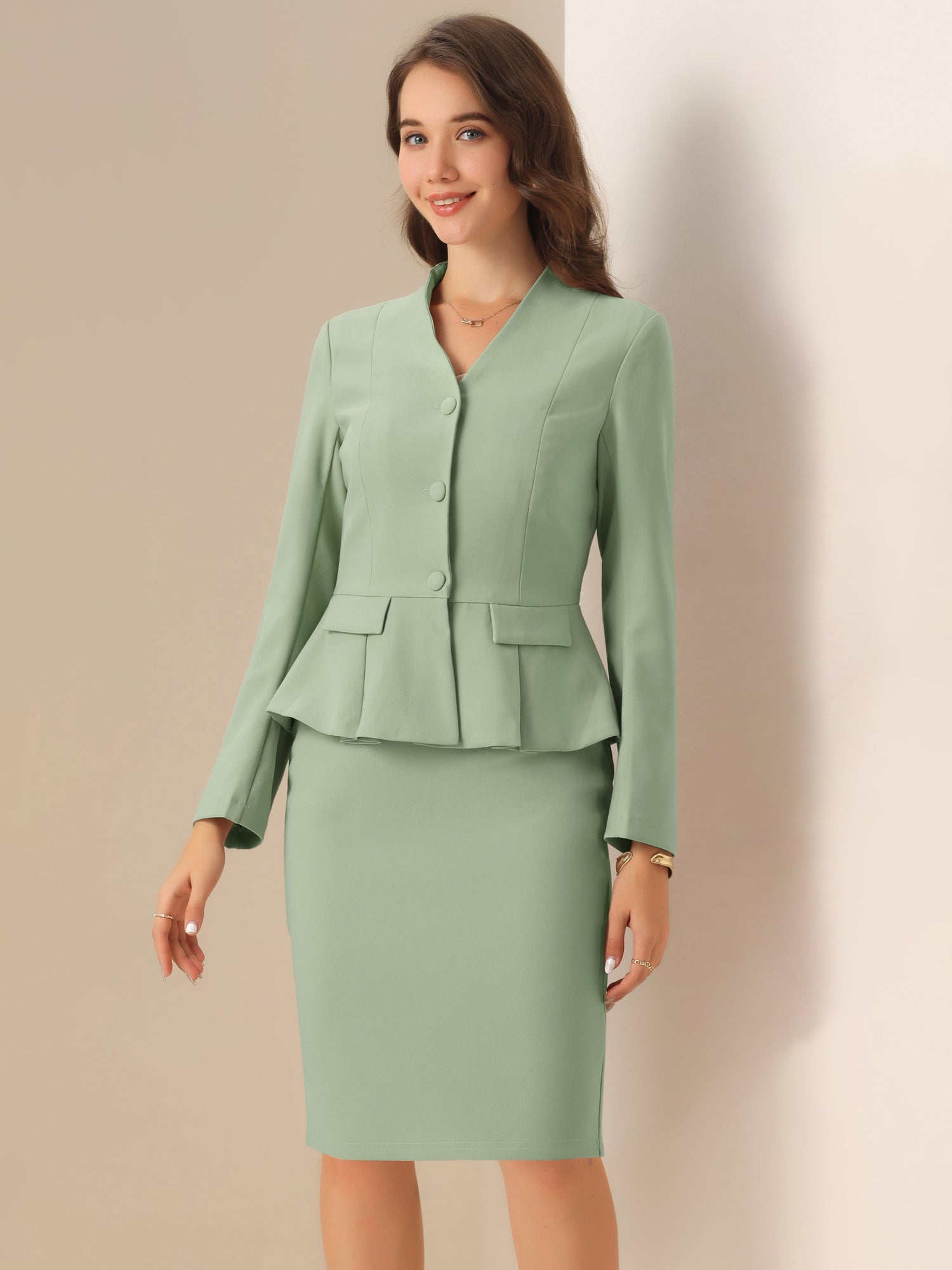 Peplira - Women’s Peplum Work Blouse