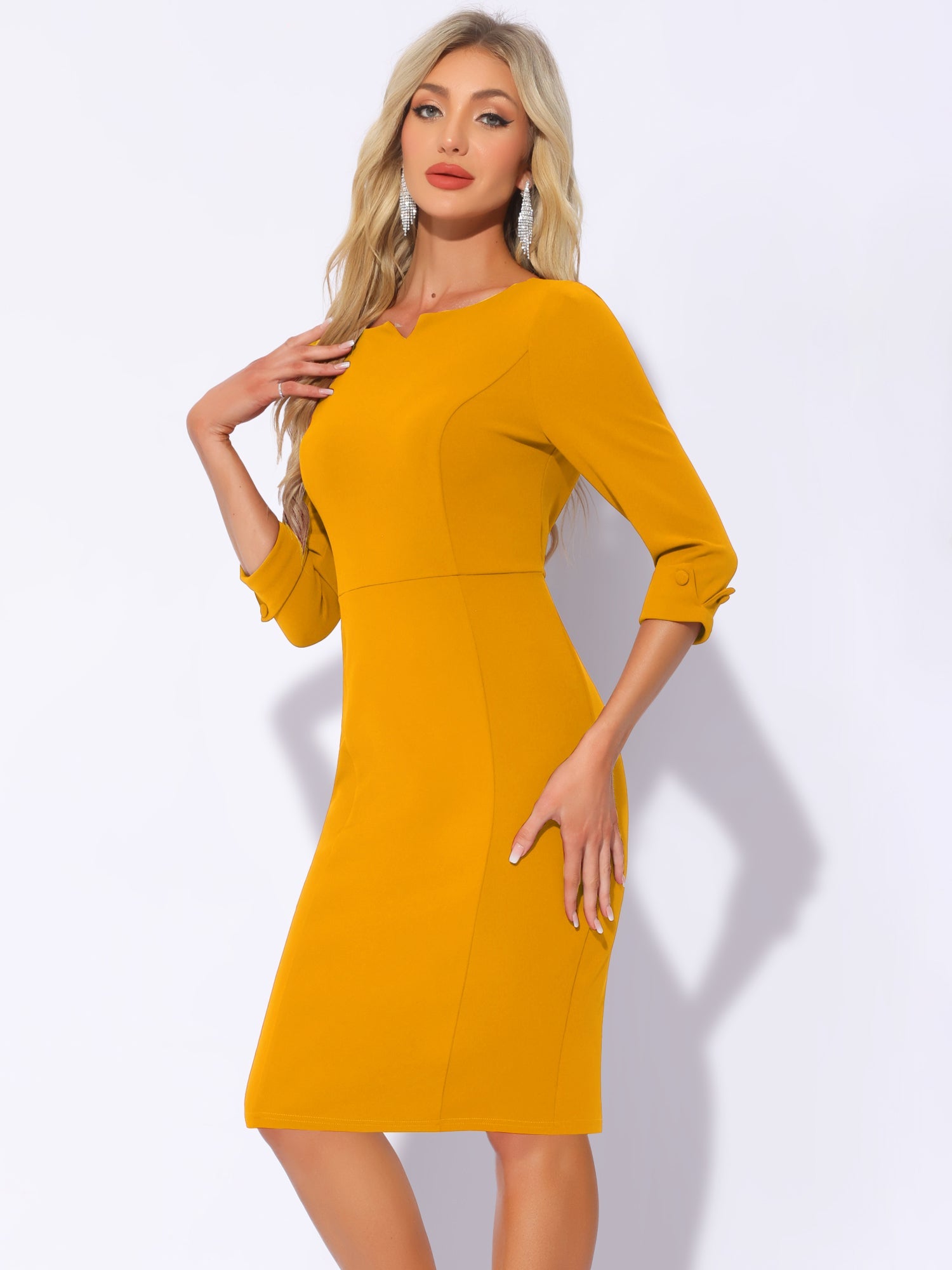 Wrapvera - Women’s Wrap Midi Dress