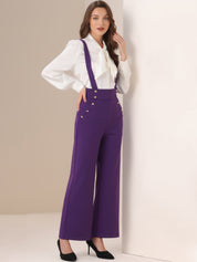 Suspira - Women’s Wide Leg Suspender Jumpsuit