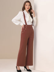 Suspira - Women’s Wide Leg Suspender Jumpsuit