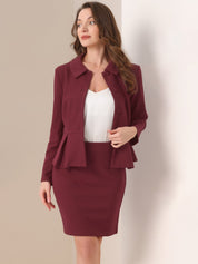 Elvessa - Women’s Peplum Work Blouse