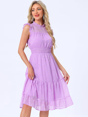 Stellara – Women’s Star Print A-Line Dress