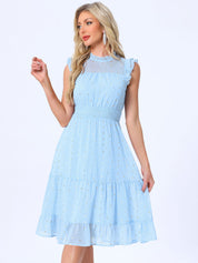 Stellara – Women’s Star Print A-Line Dress