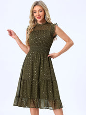 Stellara – Women’s Star Print A-Line Dress