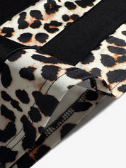 Zeravina – Women’s Leopard Patchwork T-Shirt Dress