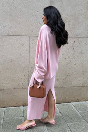 Lunéa – Three-Piece Knit Cardigan, Vest & Skirt Set