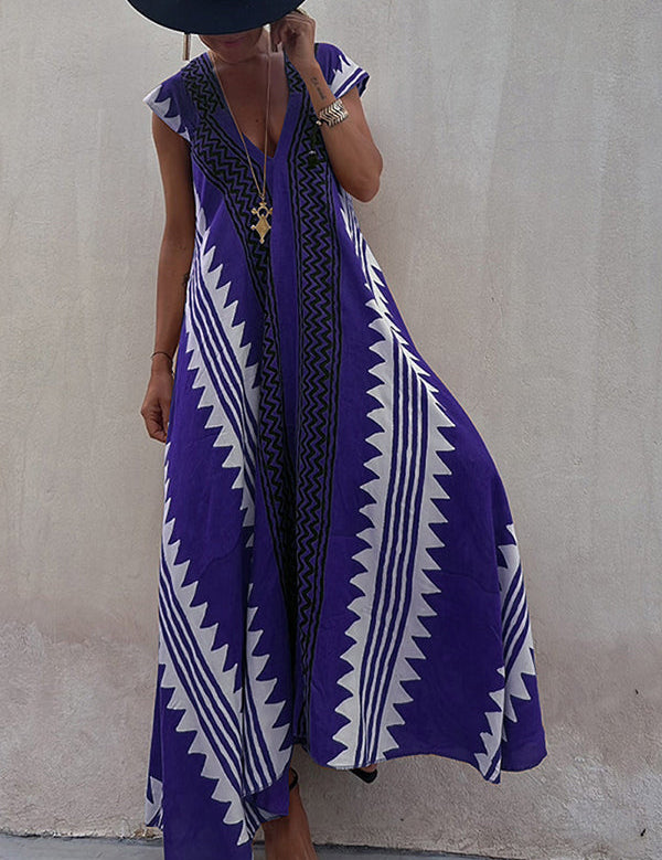 Mirelle – Relaxed V-Neck Maxi Dress