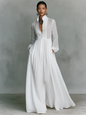 Elowara | Cotton Linen Patchwork Maxi Dress