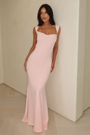 Elira | Cowl Neck Open Back Maxi Dress