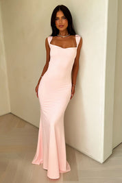 Elira | Cowl Neck Open Back Maxi Dress