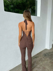 Anika – Jumpsuit with Lace and Rope Details For Women