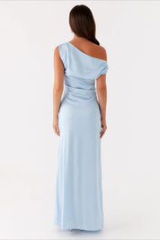 Elarisse – Women’s One-Shoulder High Waist Maxi Dress