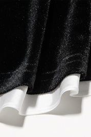 Valerisse – Strapless Velvet A-Line Mini Dress