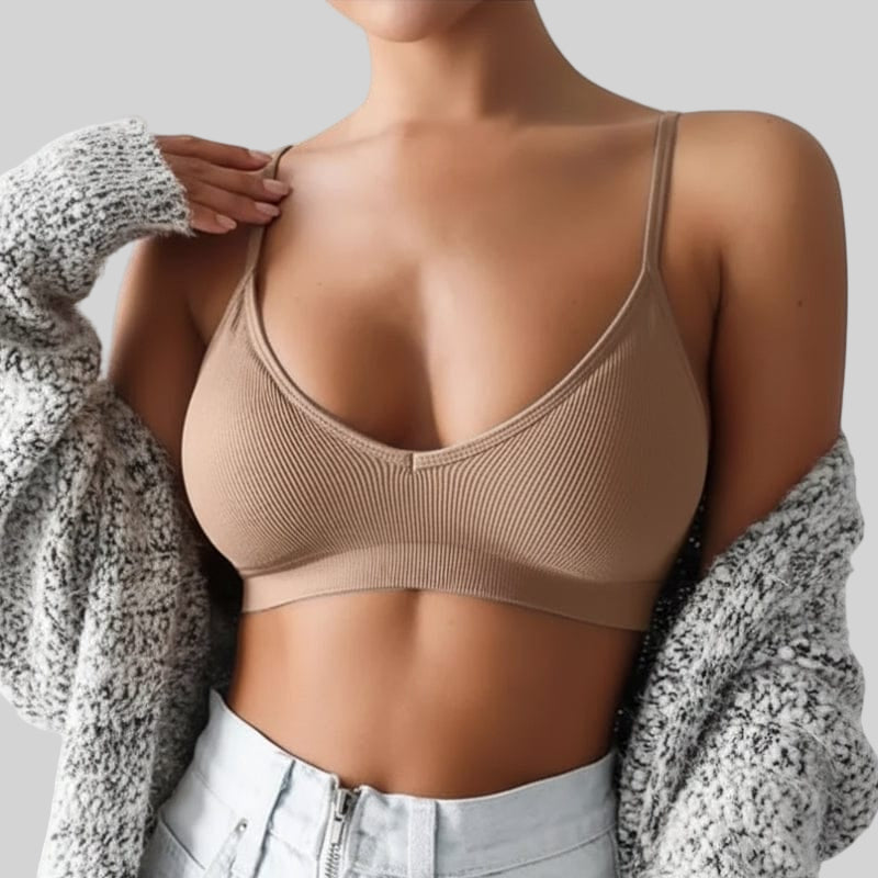 Ravella | Ribbed Knit Bustier Bralette