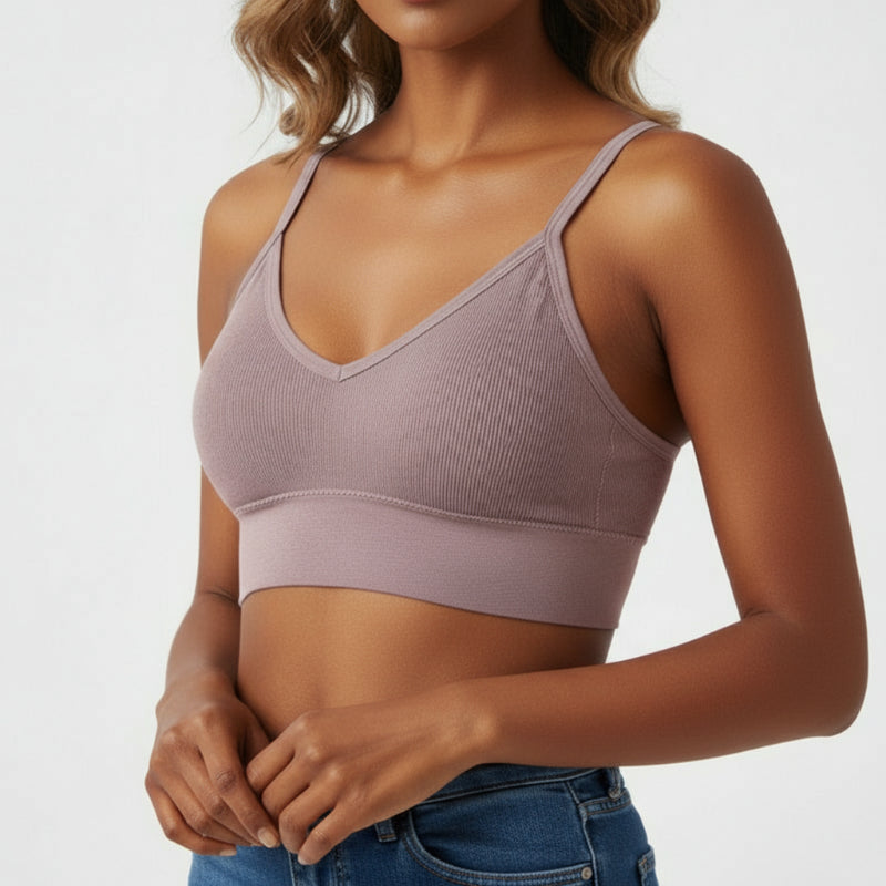 Ravella | Ribbed Knit Bustier Bralette