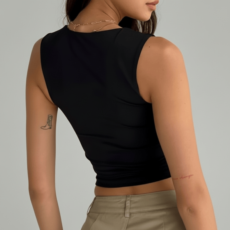 Arvena | Classic Scoop Crop Tank