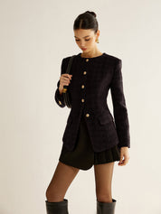 Valerra | Women’s Tweed Button Jacket