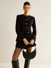 Valerra | Women’s Tweed Button Jacket