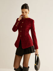 Valerra | Women’s Tweed Button Jacket