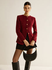 Valerra | Women’s Tweed Button Jacket