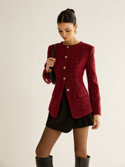 Valerra | Women’s Tweed Button Jacket