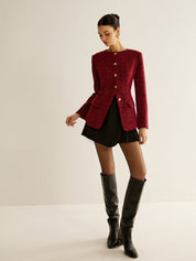 Valerra | Women’s Tweed Button Jacket