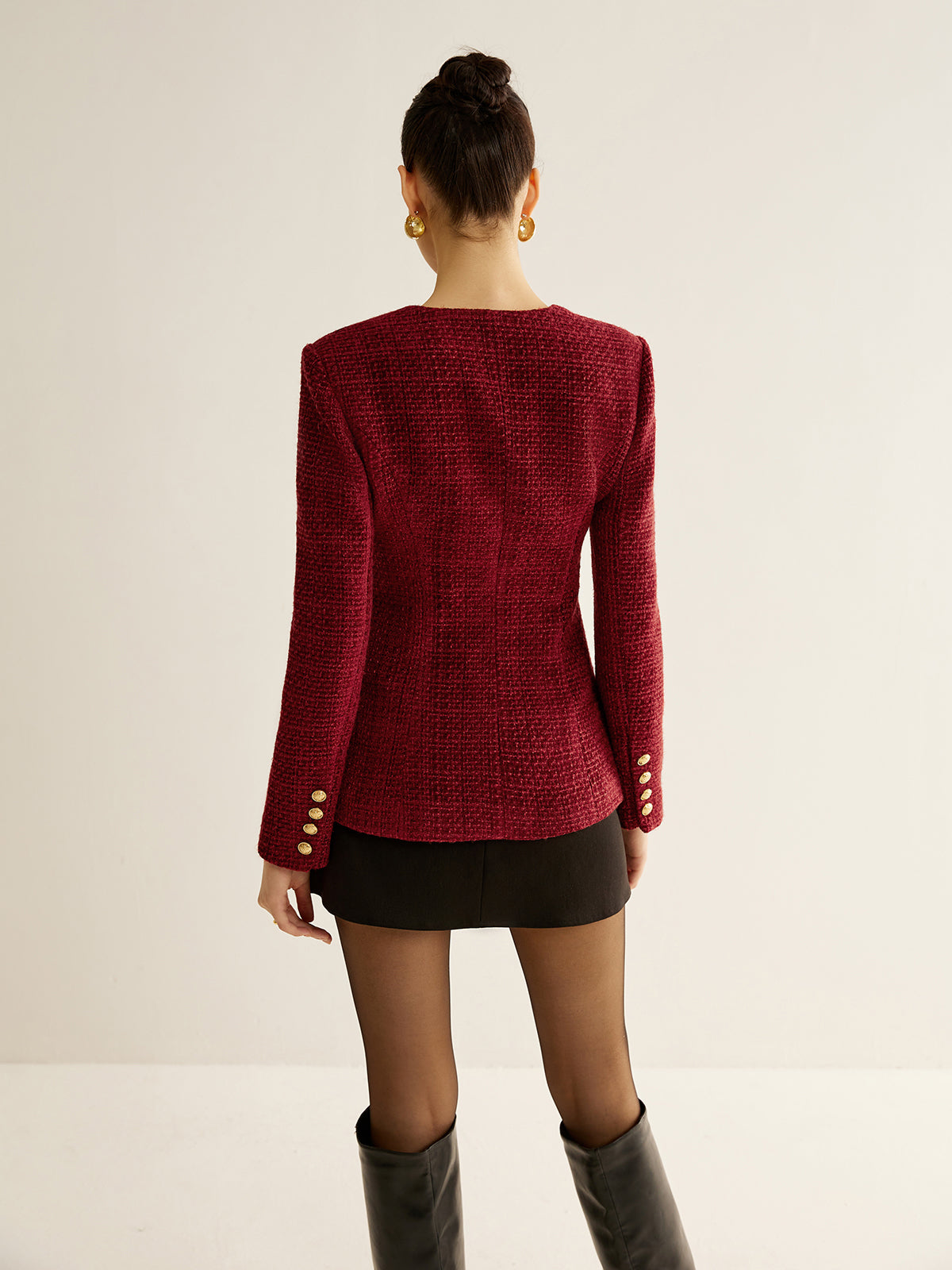 Valerra | Women’s Tweed Button Jacket