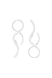 Crissia | Statement Spiral Drop Earrings