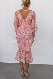 Floréa – Women's Smocked Floral Midi Dress