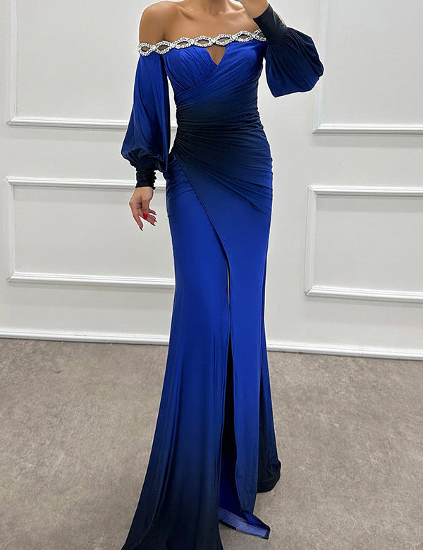 Julieta – Gradient Off-Shoulder Gown