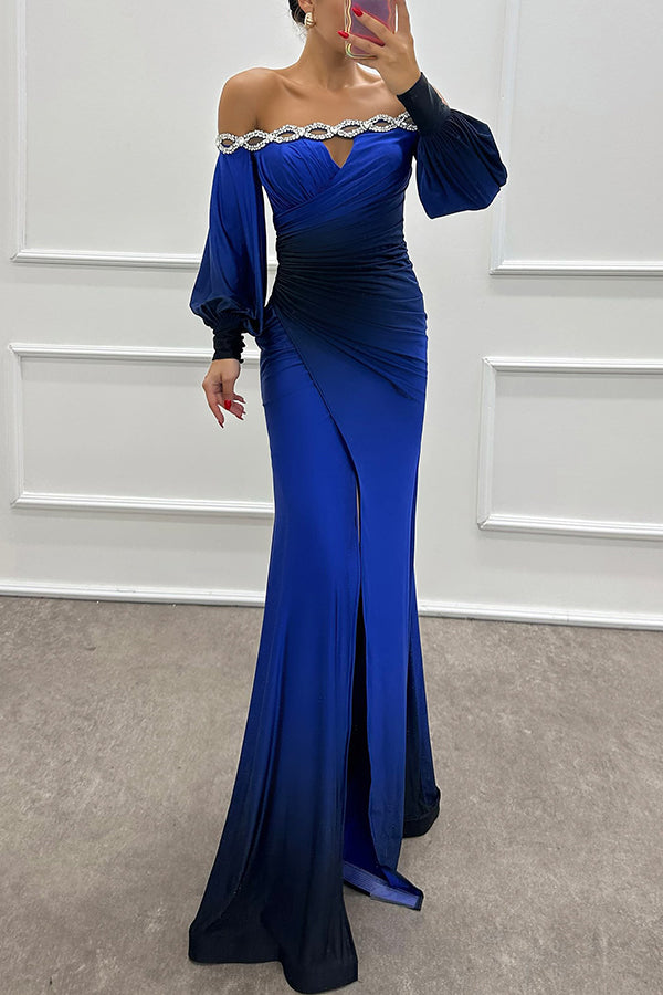 Julieta – Gradient Off-Shoulder Gown