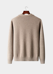 Sandridge | Men’s Extra-Fine Merino Wool Zip Polo Cardigan