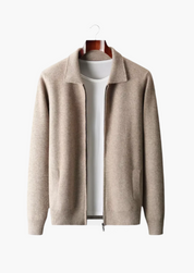 Sandridge | Men’s Extra-Fine Merino Wool Zip Polo Cardigan