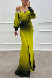 Julieta – Gradient Off-Shoulder Gown