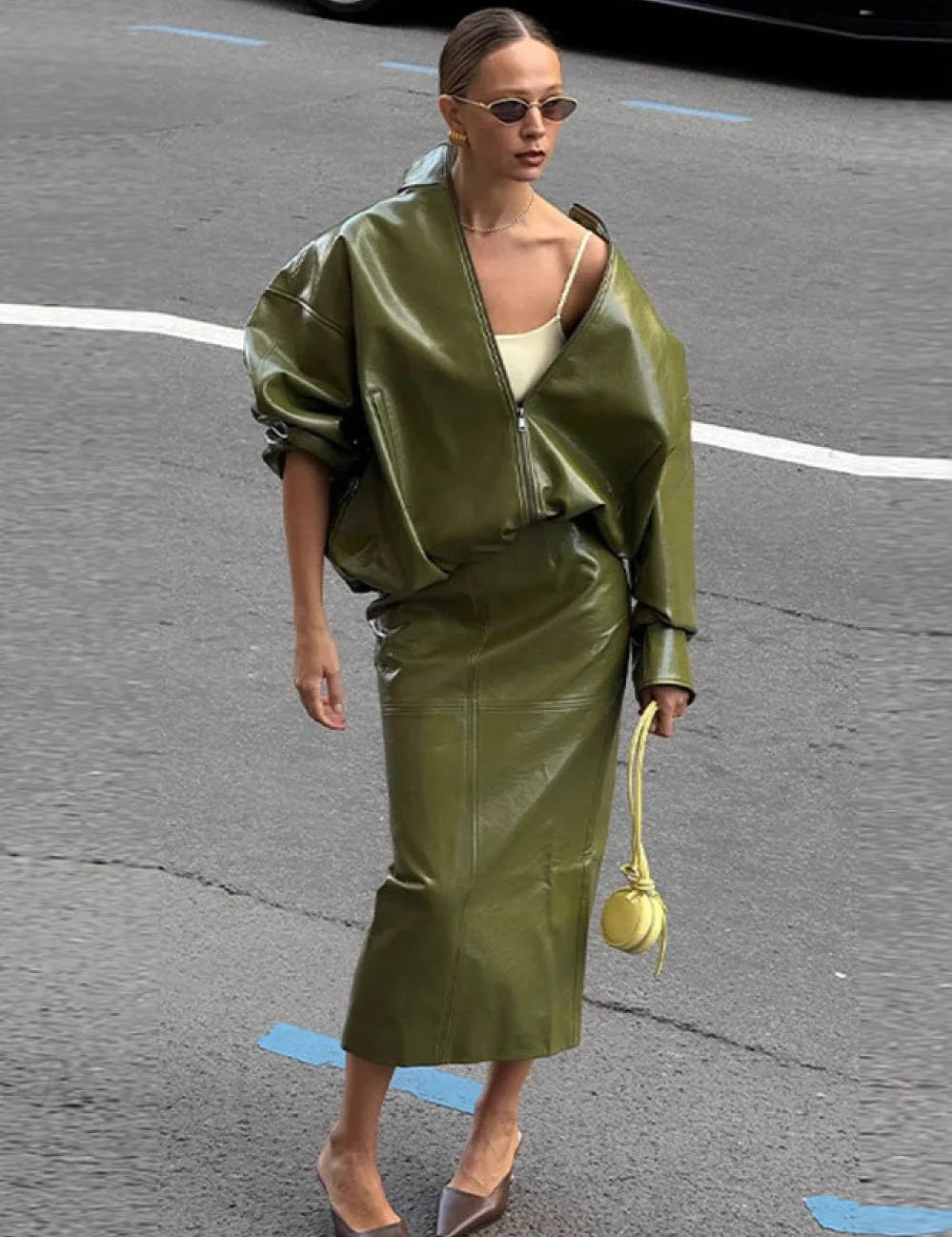 chic-solid-patent-leather-stand-collar-jacket-skirt-two-piece-set-218.webp