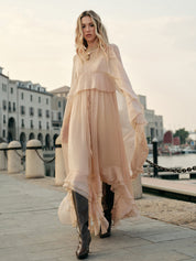 Elowen | Sheer Chiffon Maxi Dress