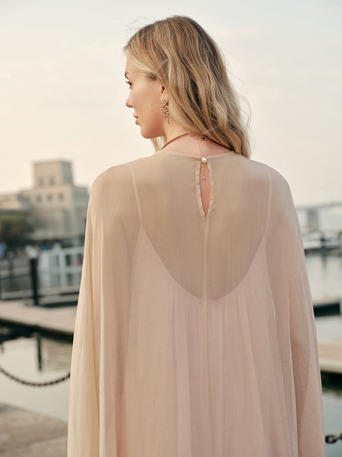 Elowen | Sheer Chiffon Maxi Dress