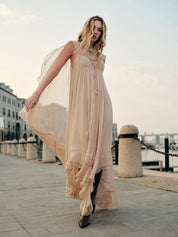 Elowen | Sheer Chiffon Maxi Dress