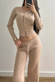 Norélla – Cotton Blend Long Sleeve Lounge Set