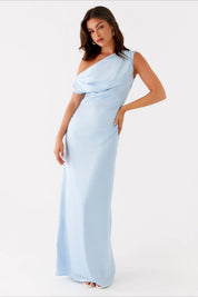 Elarisse – Women’s One-Shoulder High Waist Maxi Dress