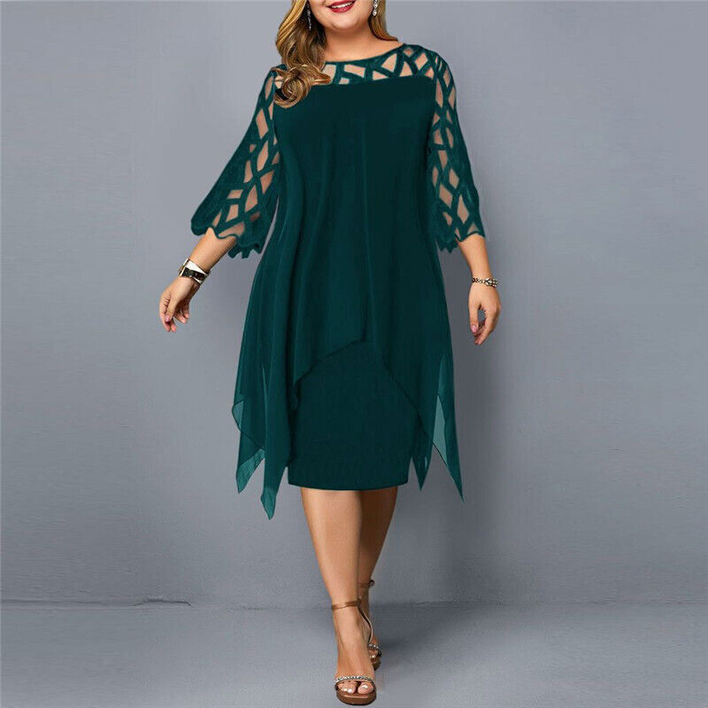 Sutton Vantori | Elegant Plus Size Midi Dress for Women