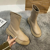 Luxy Banks | Women's Ankle Boots - Chunky Sole with Slip-On Design
