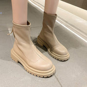 Luxy Banks | Women's Ankle Boots - Chunky Sole with Slip-On Design