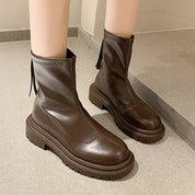 Luxy Banks | Women's Ankle Boots - Chunky Sole with Slip-On Design