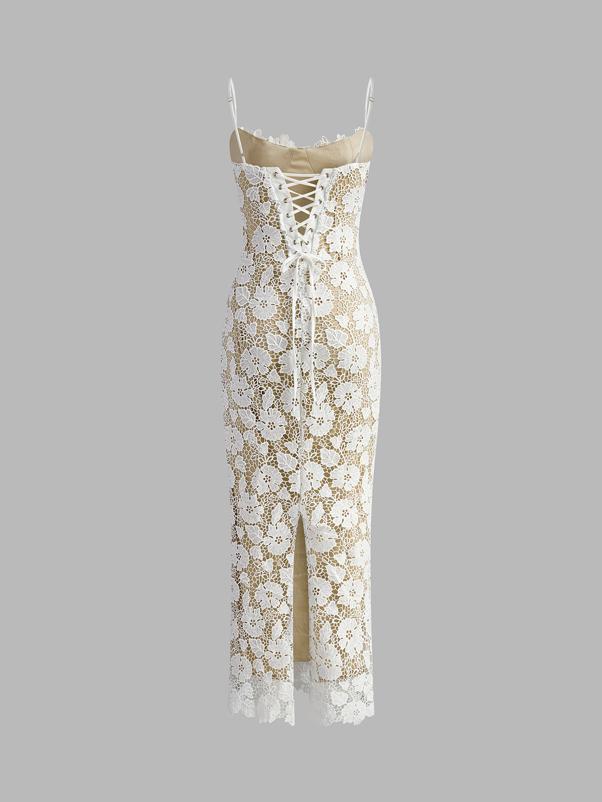 Celestine | Women’s Double Layer Lace Cami Maxi Dress