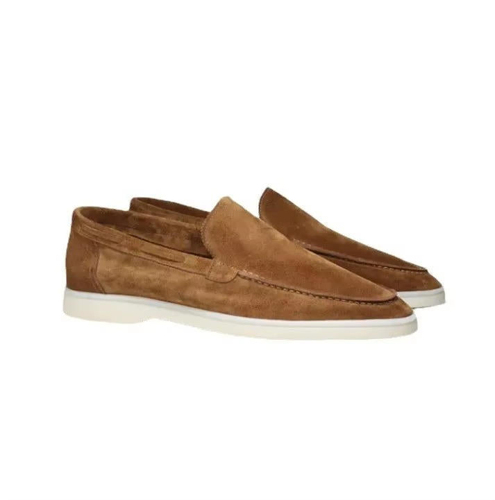 Marvello | Men’s Suede Yacht Loafers