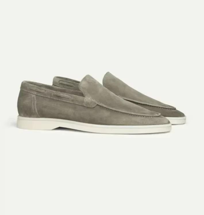 Marvello | Men’s Suede Yacht Loafers